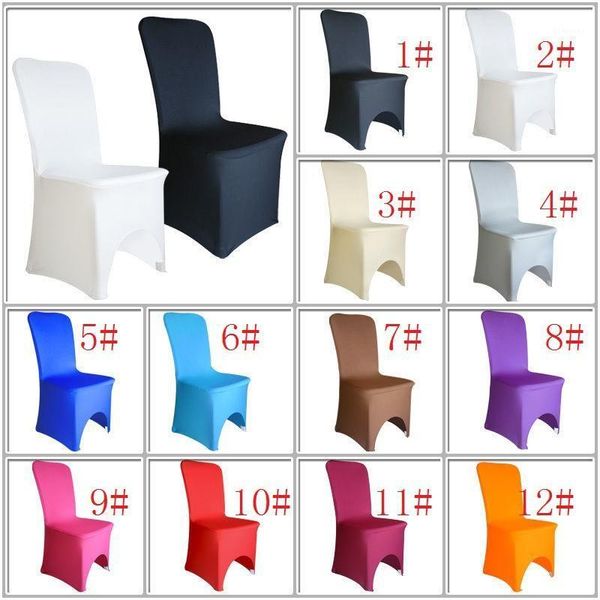 

100 chair covers spandex lycra cover wedding banquet anniversary party decor