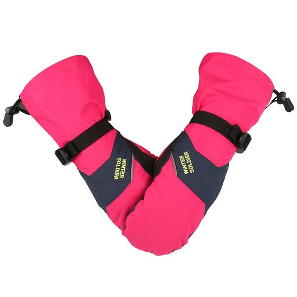 

winter waterproof ski snow mittens men women grey pink smartphone touchscreen black warm gloves lovers design, Blue;gray