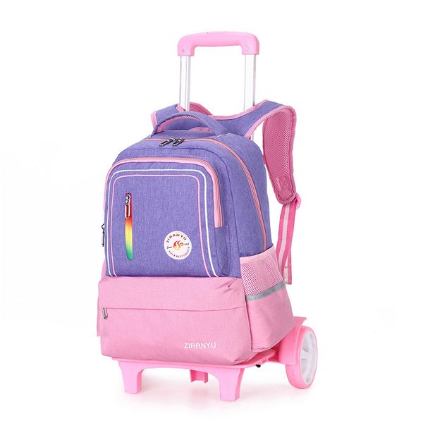 

school rolling backpack for kids wheeled backpack for school bag child school trolley bag kids travel trolley backpack on wheels t200709