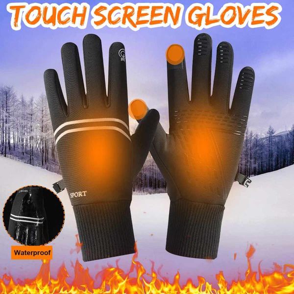 

ski gloves warm polar fleece snowboard snowmobile motorcycle riding winter windproof waterproof snow