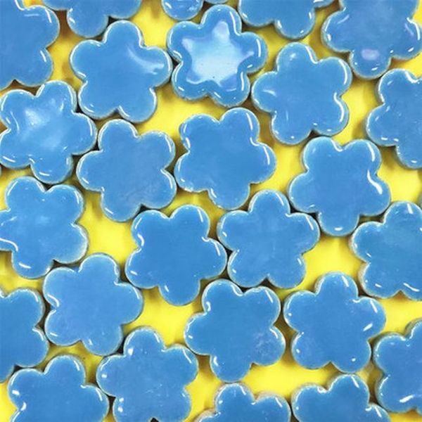 

10pcs blue irregular mosaic tiles ceramic decor diy wall crafts mosaic puzzle making materials educational toys for children wmtysx xhhair