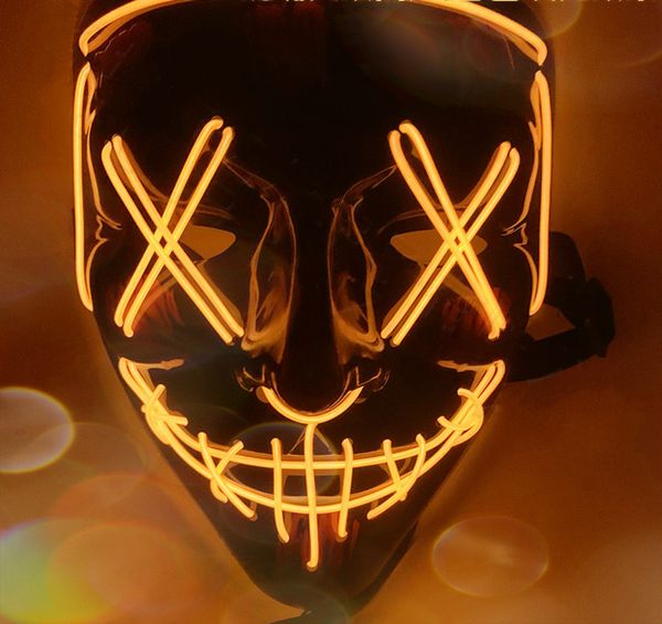 Halloween LED Luminous Mask Party Mask Horror Mask Personality