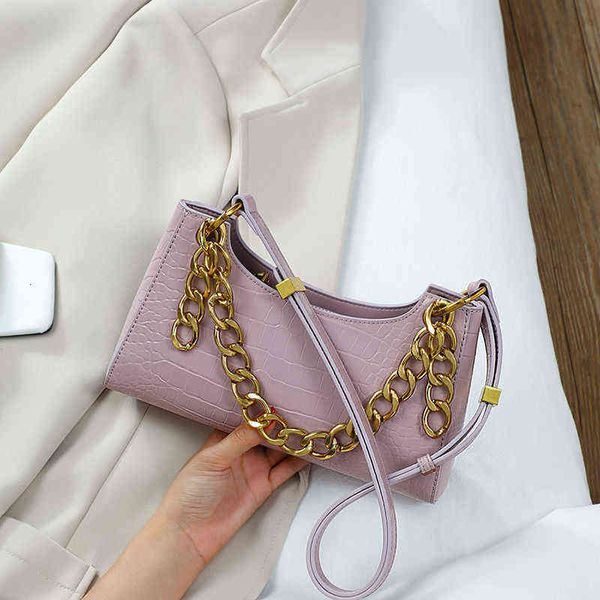 

designer bags handbags leather 2022 women's versatile chain msenger net red fashion one shoulder armpit bag