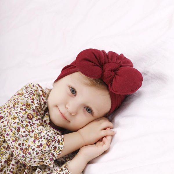 

cute kid beanies newborn infant toddler kid baby boy girl turban bowknot soft cotton beanie hat cap p props, Slivery;white