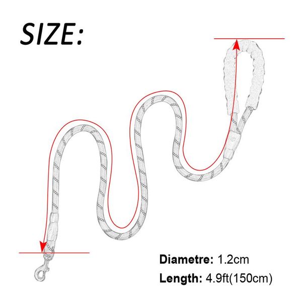 

reflective dog leash nylon pet dog leash rope for small medium large dogs walking training pet sqczny