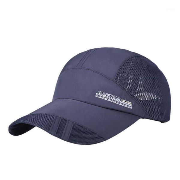 

ball caps wholesale- summer fashion style men's baseball fitted hats sport cap running visor hat gorras1, Blue;gray