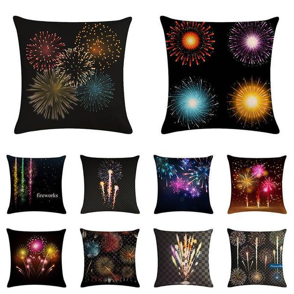 

fashion fireworks cushion cover gorgeous fireworks pattern pillow case for home sofa chair decoration pillowcases