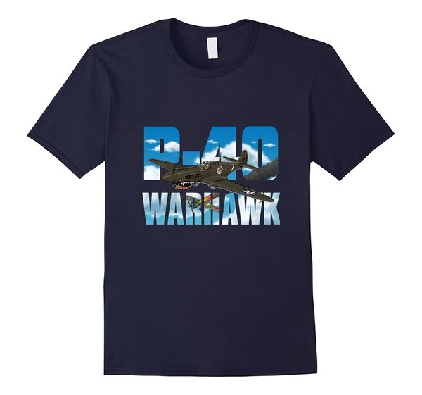 

sport new t shirts funny tee basic models p-40 warhawk wwii fighter tee shirt