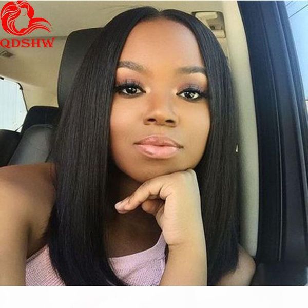 

long bob wigs for black women glueless bob lace front wig with baby hair short cut full lace bob wigs, Black;brown