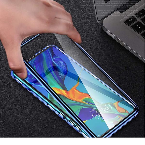 

360 degree magnetic adsorption glass case for huawei p30 lite p20 pro mate 20 30 lite honor 9x 8x 10 3 jllwgo