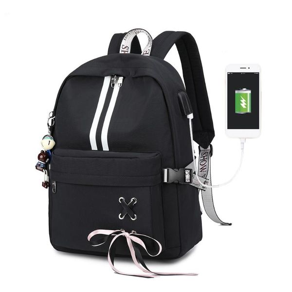 

casual lapbackpack usb charging computer bagpack business travel shoulder bags fashion school backpack for teenage girl