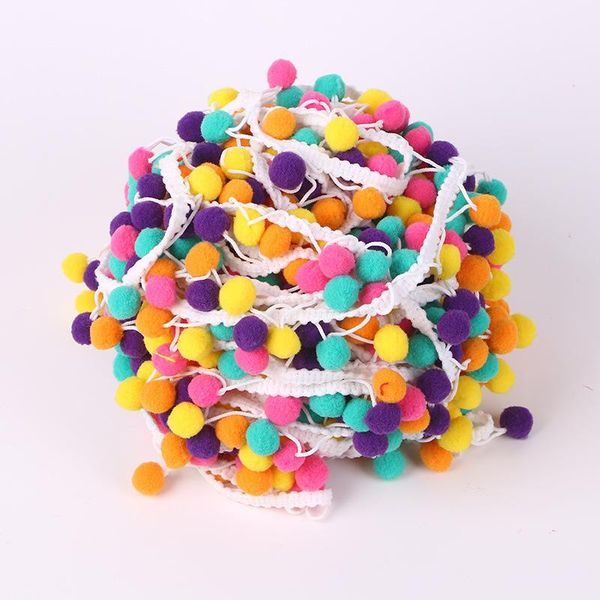 

10yards pompom trim lace fabric sewing pom pom tassel hair ball lace ribbon trim ribbon fringe decoration diy for sewing decor h jllbcl