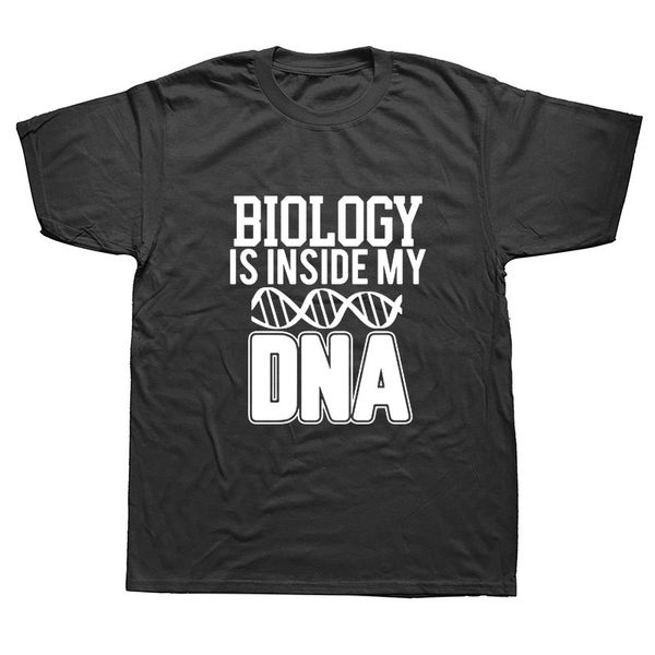 

спорт новый смешные биологии внутри моя днк футболка мужчины короткие рукава hip hop крупногабаритные o-образным вырезом хлопок футболки