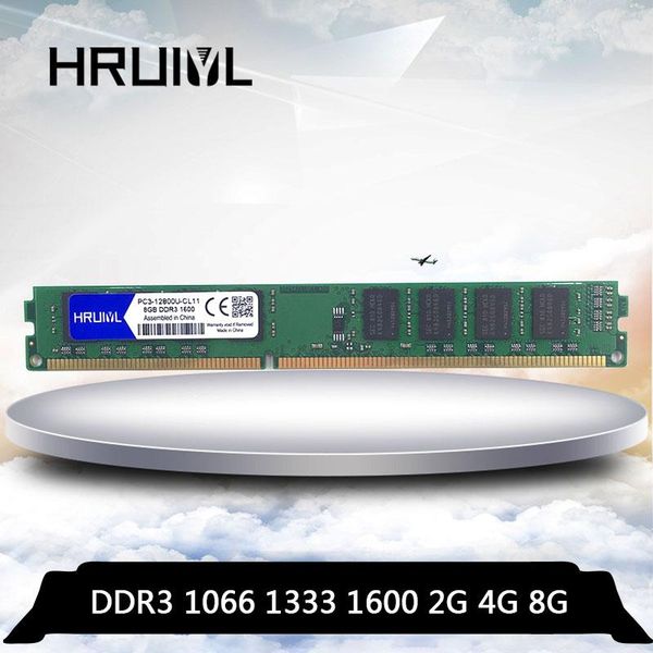 

rams hruiyl memory ram ddr3 4gb 8gb 2gb 1066mhz 1333mhz 1600mhz pc3-8500u pc3-10600u pc3-12800u deskpc memoria dimm 4g 8g 240 pin