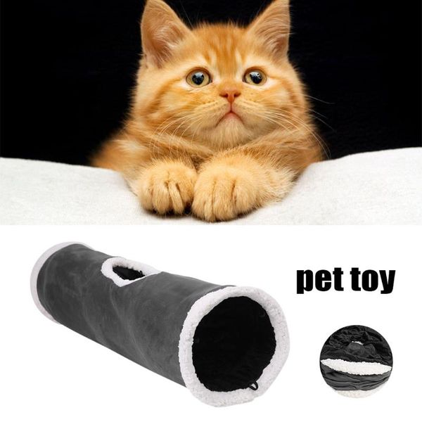 

cat toys modern hideaway tunnel tube portable kitten crinkle pet dog ferrets outdoor indoor play collapsible