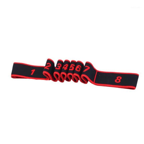 

resistance bands yoga stretch belt multi functional fitness elastic band portable strap for women men (red + balck)1