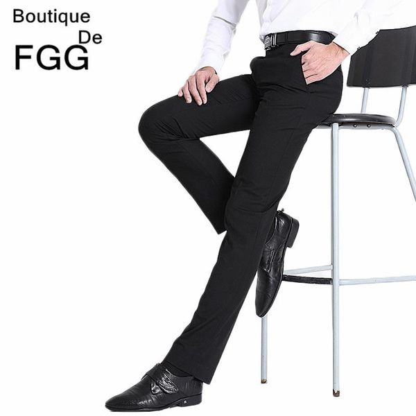 

men's suits & blazers size29-40 easy care straight mens wedding trousers business formal men dress pants black suit pantalones hombre d, White;black