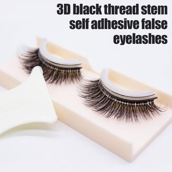 

false eyelashes self-adhesive 3d beauty women makeup natural reusable eyelash extension