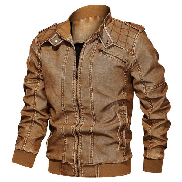 

2021 new 39 classic motorcyclist motorcycle make of plutonium suede leather men's winter jacket size 4xl 5xl xlg2, Black