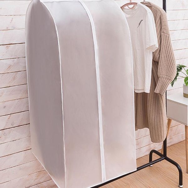

storage bags clothes closet coat cover peva three-dimensional hanging bag clothing dust for lightweight durable protector
