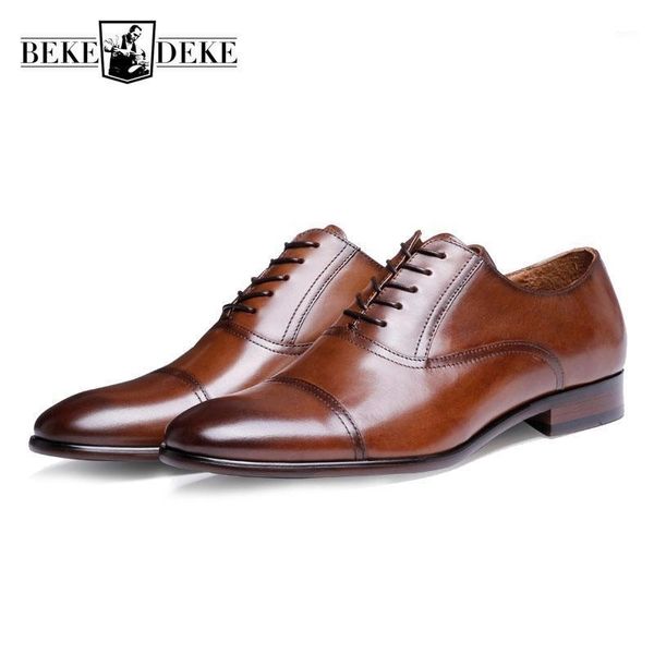 

brand fashion mens pointed toe genuine leather work shoes male business shoes formal lace up big size 44-471, Black
