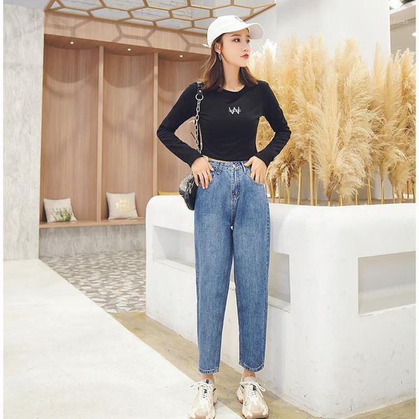 

jujuland woman casual loose harem pants blue jeans 90361