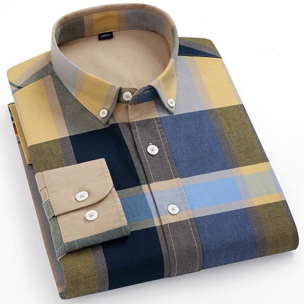 

100% pure cotton oxford new arrival striped plaid shirt mens fashion clothing trends longsleeve shirt for men button up, White;black