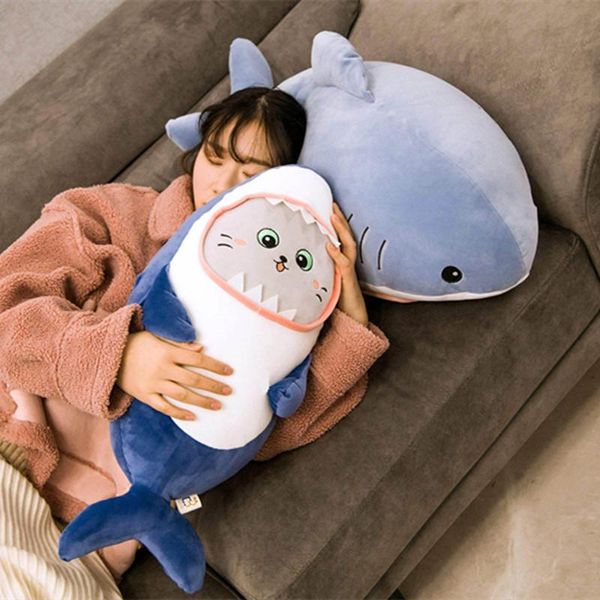 

60 30cm australia lovely smile face shark animal stuffed soft pillow doll kid toy xmas gift wmtcpo mywjqq