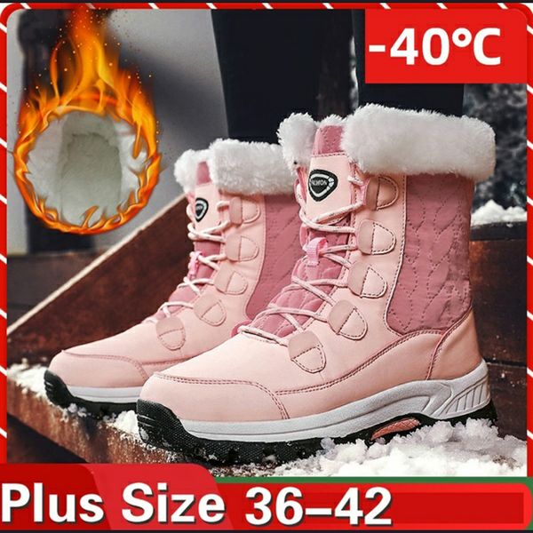 

kamucc new woman snow women's for women winter shoes ankle boots, Black;brown