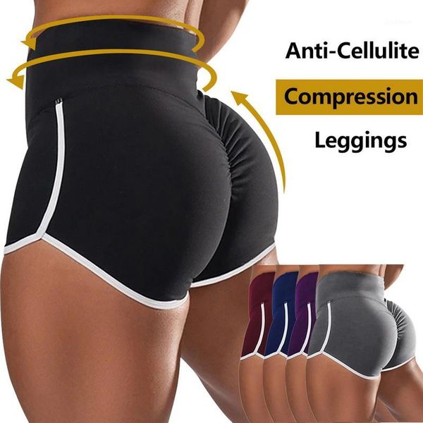 

yoga outfits women's shorts high waist athletic gym workout fitness summer leggings short pants shorts1, White;red