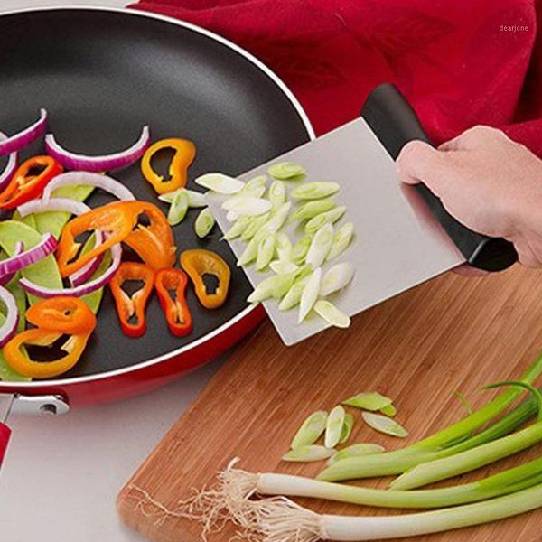 

bench scraper knife stainless steel kitchen pastry metal dough cutter icing smoother cake decorating scraper dough chopper1