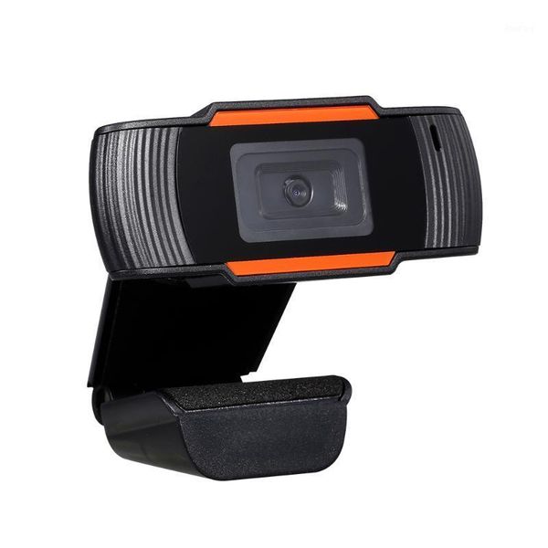 

720p fixed focus usb webcam with sound absorbing noise reduction microphone for online conference video call live streaming1