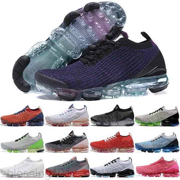 

2019 women and men casual shoes fly 3 3.0 knit triple black white blue sports shoes trainers true mesh sneakers 36-45 bt11