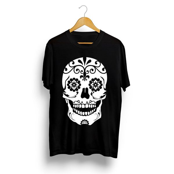 

floral sugar skull printed mens swag hipster religion cross summer hoodie designers t shirts sweatshirt