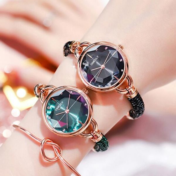 

simple fashion student style waterproof small dial rhinestone womens bracelet watch watch womens thin strap refined grace fashion design, Slivery;brown