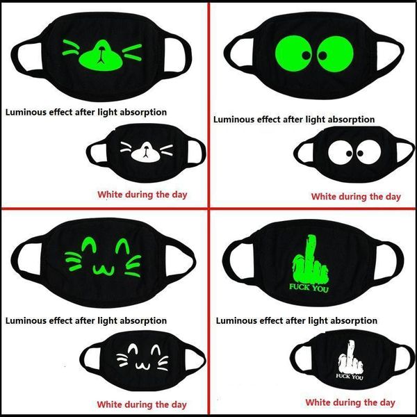 

halloween face luminous bear cosplay dustproof creative cartoon mouth masks decorations party mask dda175in stock124455