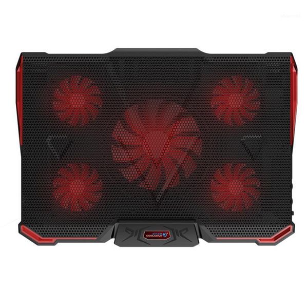 

lapcooler cooling pad with silence 5pcs led fans usb 2.0 adjustable notebook holder for air/pro 12 13 14 15.6 17.3 i1