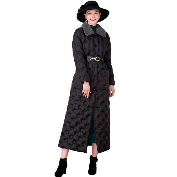 

women space cotton winter black parka plus size x long jacket warm overcoat long coat outwear dz10531