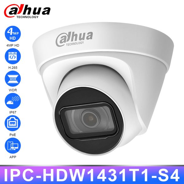 

Dahua IPC-HDW1431T1-S4 Original HD 4MP Security PoE IR30m Night Vision H.265 IP67 WDR 3D DNR BLC Home Outdoor Webcam