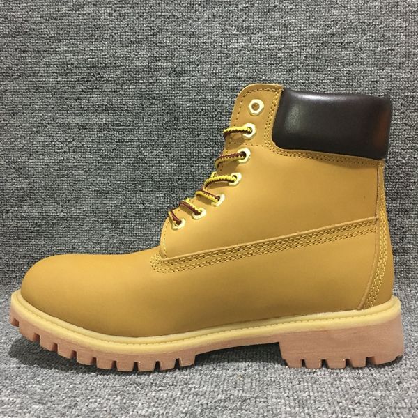 

2020 men women classic wheat yellow camouflage green outdoor shoes high leather comfortable trainer sneaker men size 36 -45