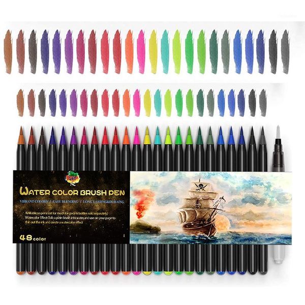 

gift sets soft tip watrecolor brush pens set for art calligraphy water color marker1