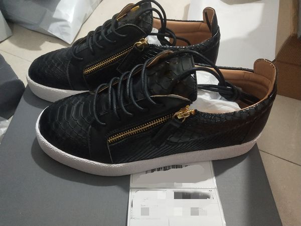 

2021 new for men party progettista sneakers lovers genuine leather high studded spikes casual flats red bottom luxe shoes, Black