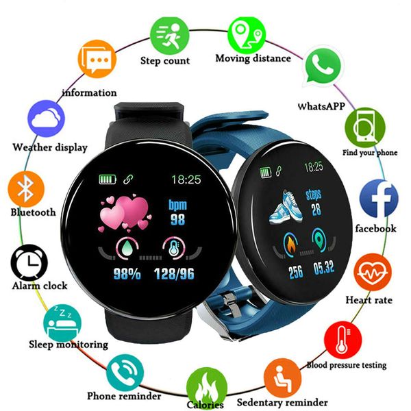 

male prsure female waterproof tracker sports heart rate android ios smart watch