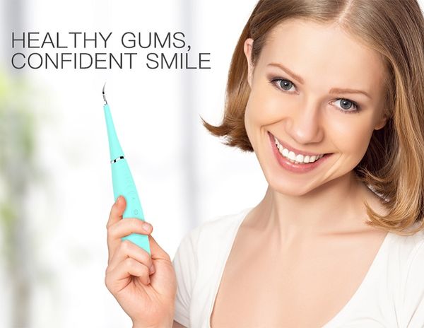 

electric ultrasonic sonic dental scaler tooth calculus plaque remover tool kit portable stains tartar clean tool whiten teeth