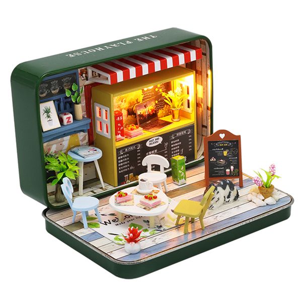 

cutebee doll house miniature diy dollhouse with furnitures wooden house toys for children birthday christmas gift s933 y200704
