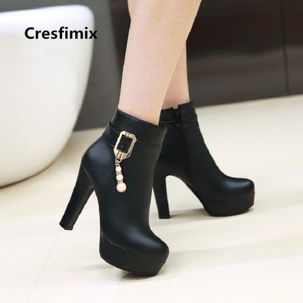 

women fashion pu leather pink high heel martin boots lady casual sweet classic martin boots black cool shoes e2327