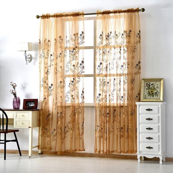 

high-grade delicate embroidered tulle curtains for living room luxury chinese tulle curtains 4 colors optional1