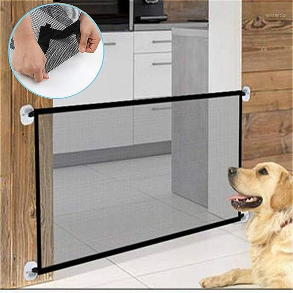 

kennels & pens household pet fence dog safety isolation net folding ventilation protective baby barrier puppy gate1