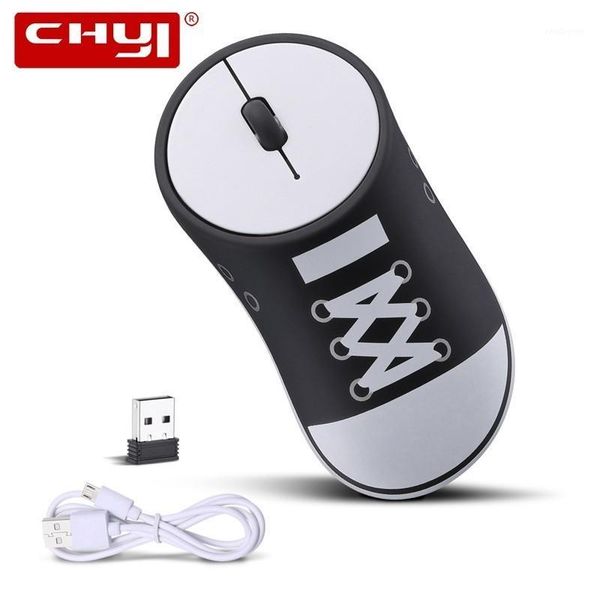 

mice 2021 rechargeable wireless mouse silent gaming optical ergonomic novelty shoes computer for lappc1