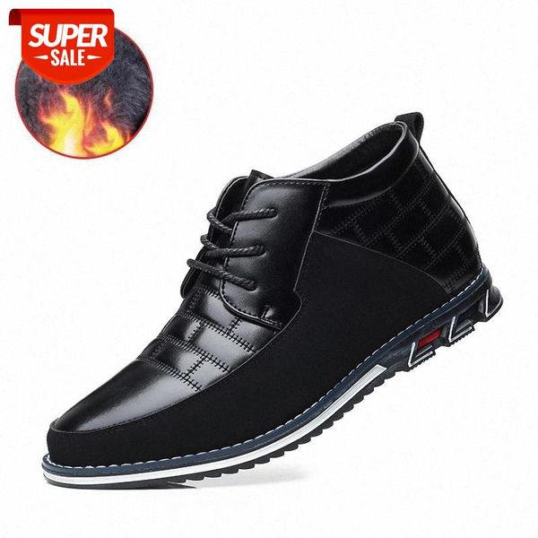 

new men's casual winter boots 2021 fashion mens ankle boots leisure shoes for autumn winter trend men's round toe business boot #n